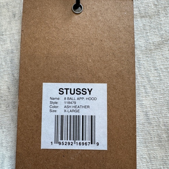 Stussy Ash Heather Hoodie - Picture 4 of 4